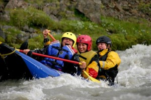 River rafting in Skagafjordur North Iceland