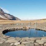 hot pool and hot springs in Skagafjordur North Iceland