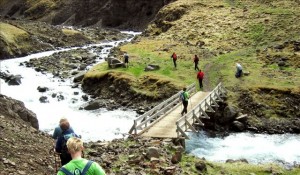 Hiking trails around Varmahlid North Iceland